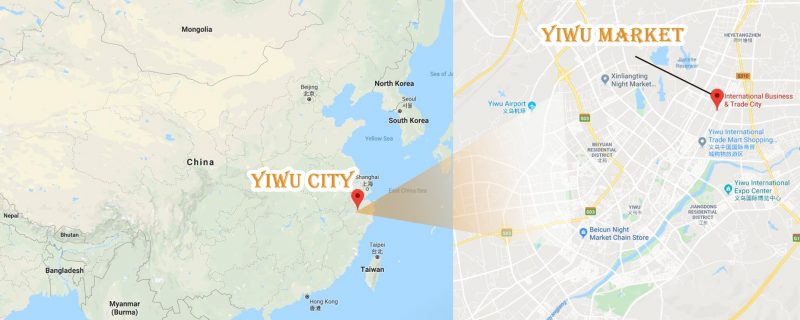 yiwu market map location