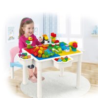educational learning table with chair storage box