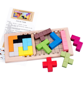 Wooden Tetris Puzzle