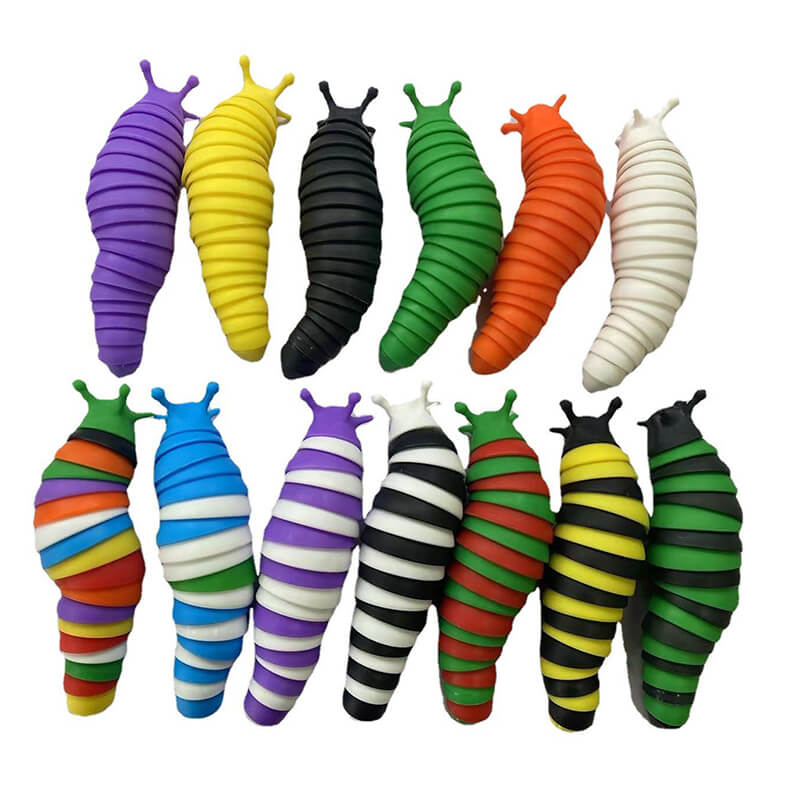 Buy Wholesale China Unzip Fidget Slug Colorful Insect Creative