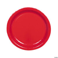 Bulk Classic Red Paper Dinner Plates