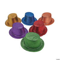 Bright Glitter Top Hats