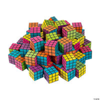 Bulk Mini Bright Puzzle Cubes