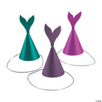 Glitter Mermaid Cone Party Hats