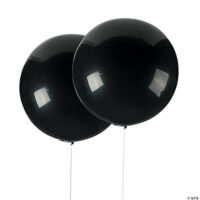 Jumbo Black 36 Latex Balloons