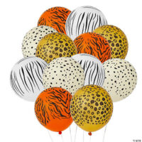 Jungle Animal Print 11 Latex Balloons