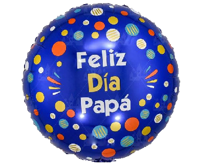 Round fathers day balloon