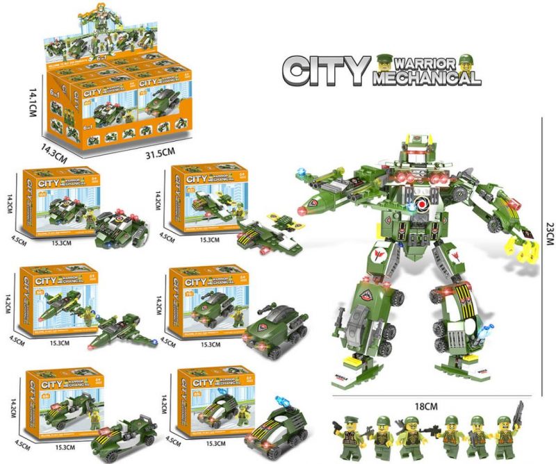 Building Blocks City Warrior Toys