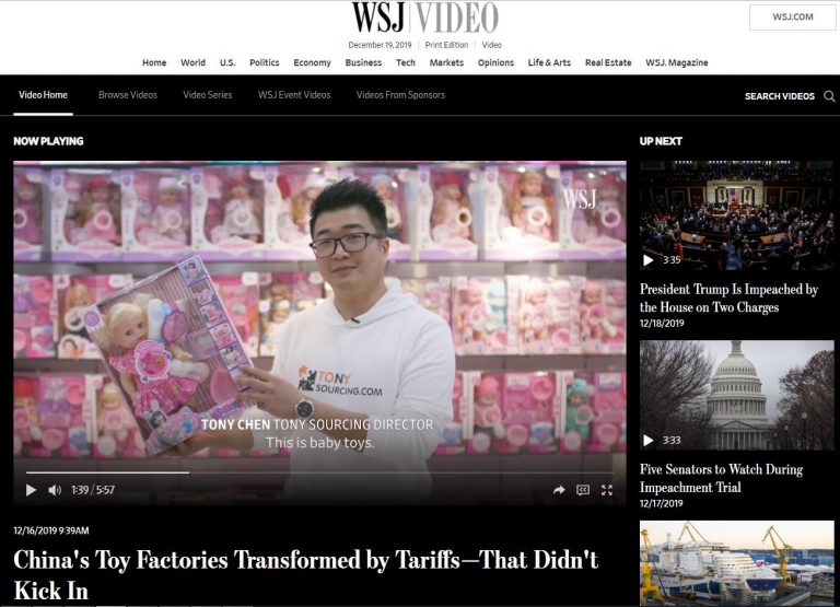 TonySourcing Wall Street journal