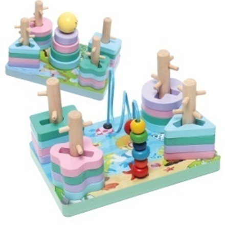 Wooden Beads Block Toy