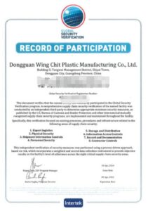 GSV toys certificate