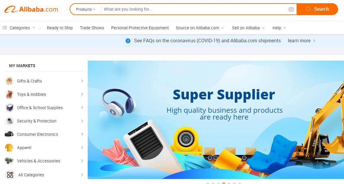 alibaba website