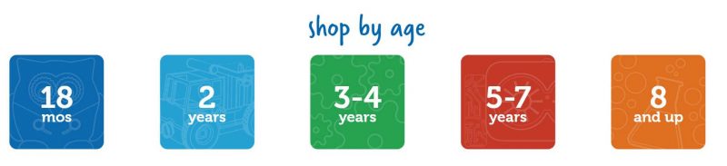 Shop toys shop by age