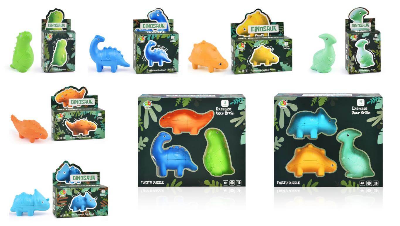 Dinosaur Rubik's cube toys