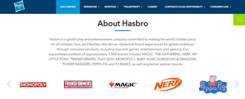 hasbro website