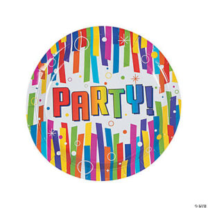 Bulk Bright Party Dinner Plates