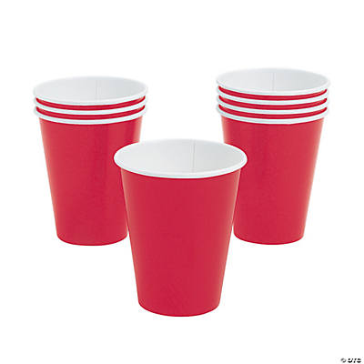 Bulk Glossy Red Paper Cups