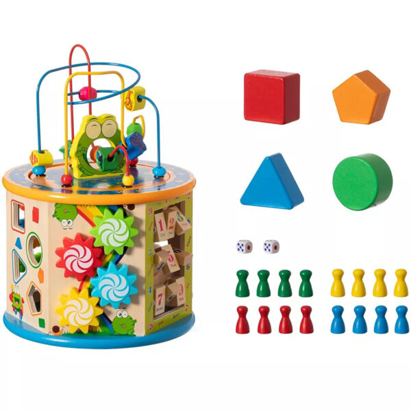 Wooden Activity Cube