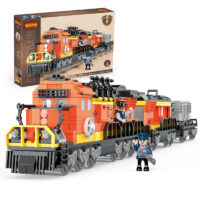 Freight Train Building Blocks Toy Set