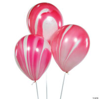 Red Marble 11 Latex Balloons