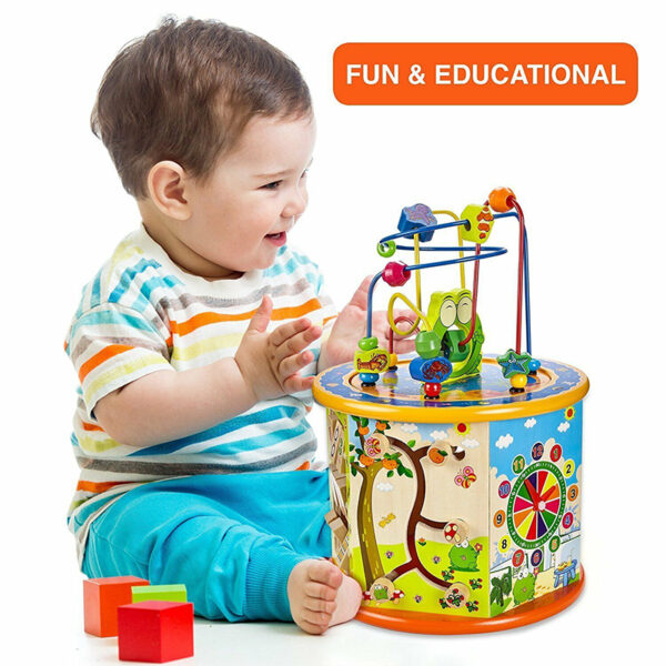 Wooden Activity Cube