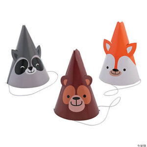 Woodland Party Cone Hats