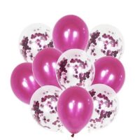 Pink latex balloon