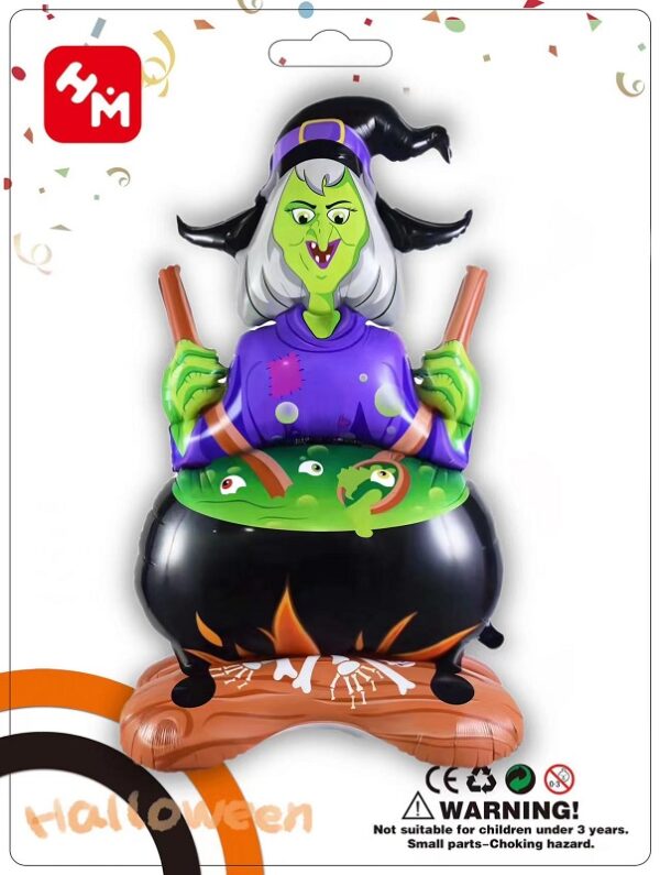 Halloween Witch Cauldron Cooler Balloon