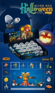 Mini Building Blocks, Building Toy Set For Kids, Mini Surprise Eggs With Toys - Halloween