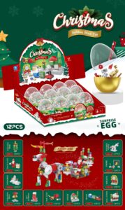 Mini Building Blocks, Building Toy Set For Kids, Mini Surprise Eggs With Toys - Christmas Day