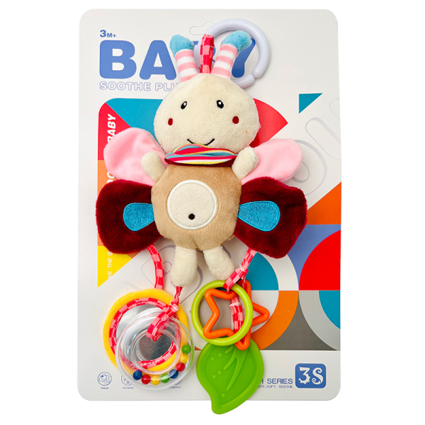 Baby Animal Hanging Toy With Teether2