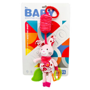 Baby soft Hanging Toys with Crinkle Rattles Teether, Stroller Crib Toy2