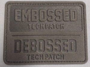 embossed printing