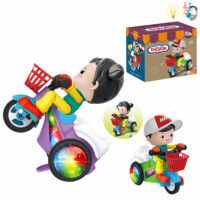 Electric Tricycle Toy 360 Degree Rotate Dynamic Light Music