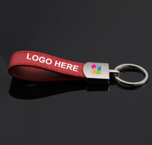 Custom Leather Keychains With Embossed LOGO