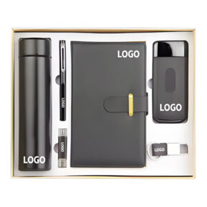 Custom Notebook Pen USB Flash Drive Kraft Gift Sets
