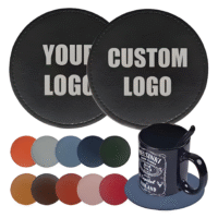 Custom PU Leather Coasters