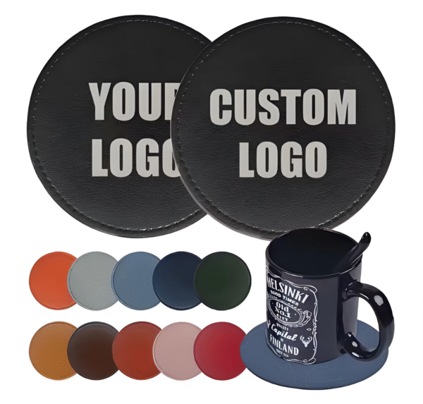 Custom PU Leather Coasters