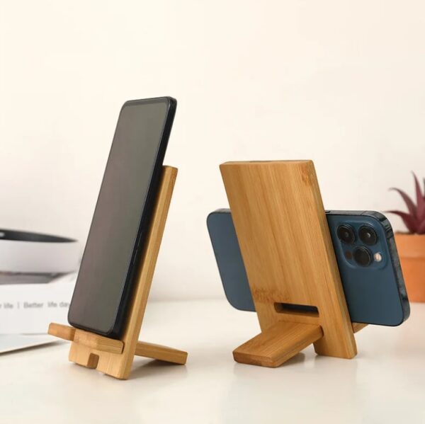 Custom Bamboo Phone Stand