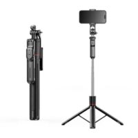 Multifunctional Anti-Shake Stabilizing Selfie Stick Tripod Stand With Removable Phone Clamp