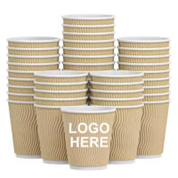 Rippled Disposable Coffee Cup