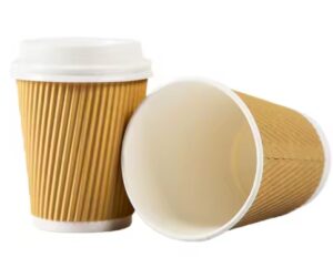 Rippled Disposable Coffee Cups