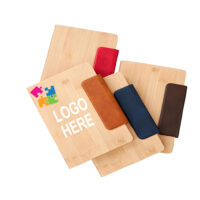 Custom Bamboo Wood Grain Magnetic Buckle Notebook