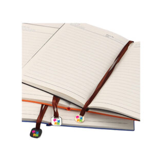 Customized A5 twill leather notebook
