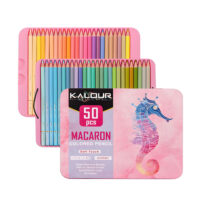 50 colors macaron colored pencils