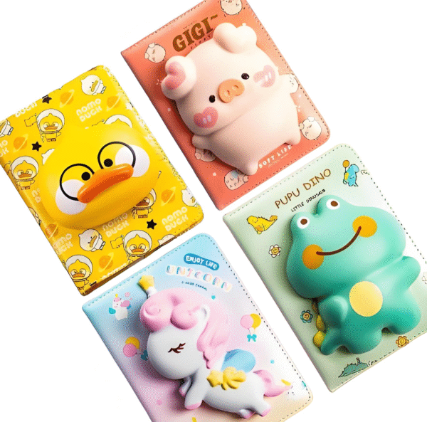3D Cartoon Unzipping Notebook