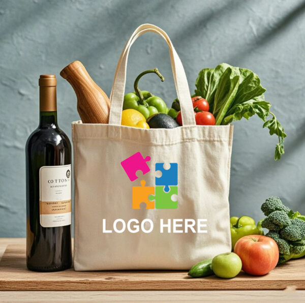 Custom logo Size 10oz Tote Canvas Bag