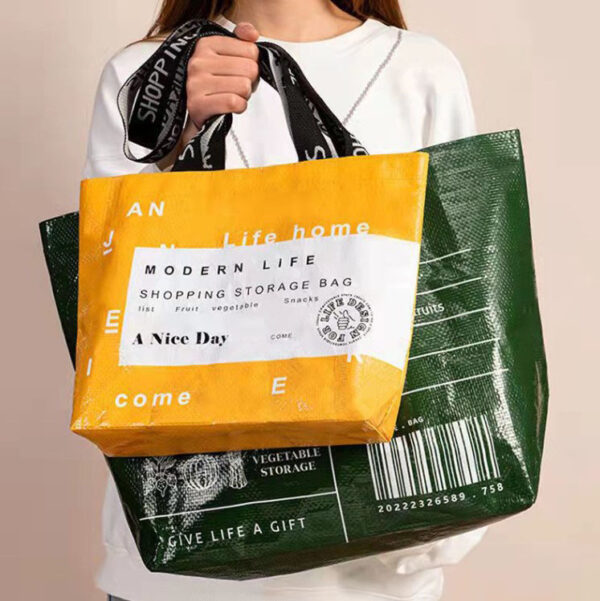 Personalized Tote Bag Custom Size Multi Color logo Printed Laminated pp Woven Bag
