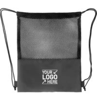 Customized Polyester Mesh Drawstring Bag