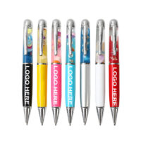Customized Logo 3D Promotional Floating Liquid Pen Aqua Pen Floater Ballpen